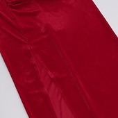 economico Vestito Semplice-Per donna Abito Lungo Maxi Abito Abito in Velluto Vestito da Festa Abito da Cocktail Elegante Moda Moderno Festa serale Feste Cocktail party Vestibilità regolare Semplice Manica Lunga Collo quadrato