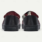  Men's Christmas Santa Face Slip-On Shoes – Festive 3D Santa Design, Comfortable Casual Style, Perfect for Christmas Parties & Holiday Gatherings