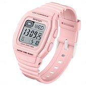 cheap Digital Watches-SANDA Gift for Women Men Digital Watch Large Dial Outdoor Sports Casual Luminous Calendar Date Waterproof Silicone Watch