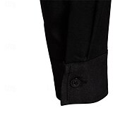 preiswerte Herrenhemd zum Knöpfen-Herren Hemd Sommerhemd Freizeithemd Strandhemd Knopfhemd Schwarz Weiß Kaki Langarm Einfach Revers Urlaub Hawaiianisch Tasche Bekleidung Mode Lässig Bequem