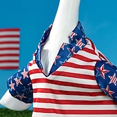 billige Veranda gåseantrekk-2 stk. patriotiske verandagåseantrekk sementgåskostyme 4. juli-stil gåsantrekk inkludert sløyfe og hatt til hagedekorasjon fest uteplass julegave