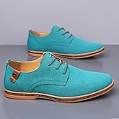 abordables Occasionnel-Homme Basket Chaussures de confort Marche Occasionnel Quotidien Soirée &amp; Fête Daim Chaud À lacets Brun foncé Noir Jaune Été Printemps