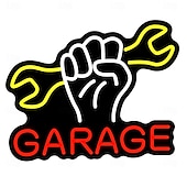 Недорогие Декоративные огни-1 шт. инструмент для ремонта гаража, светодиодный акриловый настенный светильник в форме щита, неоновый светильник, атмосферный светильник в форме гаечного ключа, декоративный светильник с USB-блоком