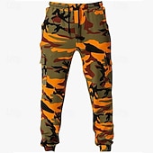 economico Pantaloni da Corsa &amp; Collant-Per uomo Pantaloni della tuta con risvolto Pantaloni Cargo pantaloni sportivi Coulisse con tasche Vita Alta Pantaloni Palestra Athleisure Allenamento Primavera Autunno Elastico Palestra Allenamento