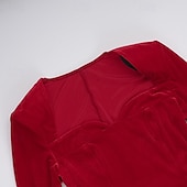 economico Vestito Semplice-Per donna Abito Lungo Maxi Abito Abito in Velluto Vestito da Festa Abito da Cocktail Elegante Moda Moderno Festa serale Feste Cocktail party Vestibilità regolare Semplice Manica Lunga Collo quadrato