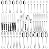 economico Sala da pranzo e posate-Set di posate natalizie in acciaio inox da 24 pezzi, coltello, forchetta, cucchiaio, stoviglie, utensili da cena occidentali, set regalo per le feste di Natale