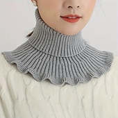 levne vytápění a chlazení-svetr s elastickým rolákem – teplý a prodyšný svetr s vysokým límcem pro každodenní nošení, dostupný v 6 barvách: černá, šedá, béžová, vínově červená, khaki a další