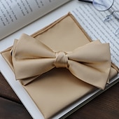 preiswerte Krawatten &amp; Fliegen für Herren-Herren Fliege Moderne zeitgenössische 2 teilig Einfarbig Hochzeitsfeier Alltagskleidung