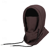 ieftine Pălării Bărbați-Bărbați Unisex Balaclava Ski Pălărie Balaclava Cagulă din fleece Pălării de iarnă Căciuli  Negru Roz Îmbujorat Poliester Cordon Lână  Casual Comfortabil În aer liber Purtare Zilnică Culoare solid