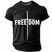 economico T-shirt Patriottici 250-4 luglio 2026 250° Giorno della Memoria Bibbia Maschile Stampa 3D Bandiera USA Collo a Giro Manica Corta T-Shirt Daily Strada