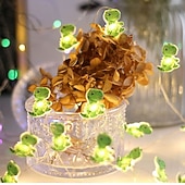 economico Strisce LED-Luci a stringa a LED in filo di rame, ghirlanda a forma di dinosauro, 2 m, 20 LED, alimentate a batteria, per Natale, matrimonio, compleanno, festa, vacanza, decorazione per cameretta dei bambini,