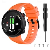 levne Pásky na hodinky Garmin-Pásek hodinek pro Garmin Forerunner 45/45s Silikon Výměna, nahrazení Popruh Nastavitelný Sportovní značka Moderní spona Náramek
