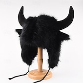 tanie Czapki męskie-Męskie Uszanka Czapka Uszanka Kapelusz lotniczy Czapka z klapką na uszy Czapki zimowe Czarny Szary Poliester Polar Moda Styl vintage Współczesny współczesny Dzienne zużycie Randka Krowa Keep Warm