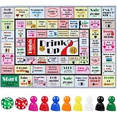 voordelige Geschenken-drinkbordspellen voor volwassenen, rubberen mat drinkbordspel, grappige interactieve drinkspellen voor feestjes, spelletjesavonden, verjaardagen, familiespel of andere gelegenheden