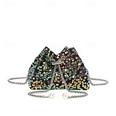 Недорогие платья 1920-х годов-Набор Бурные 20-е 1920-е годы До щиколотки Платья Вечернее платье Инвентарь с аксессуарами Без рукавов Великий Гэтсби чарльстон Свадебный гость Пайетки С кисточками Перо V-образный вырез