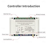cheap Smart Switch-AC110V 220V 380V 30A 433 MHz 4CH Wireless Relay RF Remote Control Switch ReceiverTransmitter