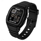 cheap Digital Watches-SANDA Gift for Women Men Digital Watch Large Dial Outdoor Sports Casual Luminous Calendar Date Waterproof Silicone Watch
