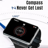 お買い得  プレミアム-APPLLP Max スマートウォッチ 2.88 インチ スマート·ウォッチ スマートウォッチ電話 4G LTE ブルートゥース 歩数計 睡眠サイクル計測器 座りがちなリマインダー と互換性があります Android iOS 女性 男性 GPS 長時間スタンバイ ハンドフリーコール IPX-5