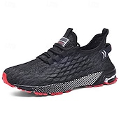ieftine Adidași casual-Adidași sport albaștri pentru bărbați, din plasă, cu partea superioară respirabilă din tricot și talpă absorbantă de șocuri, pantofi sport ușori pentru sală, antrenament și purtare zilnică