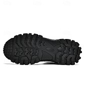 economico Scarponi da trekking-stivali da combattimento impermeabili marroni da uomo con suola ammortizzante e supporto rinforzato alla caviglia, calzature tattiche resistenti per lavoro, escursionismo e campeggio