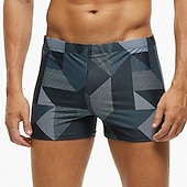 cheap Swim Trunks &amp; Board Shorts-Men's Swim Shorts Swim Trunks Swimwear Bottoms Patchwork Stretchy Breathable Bottoms Surfing Bikini Diving Summer
