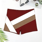 זול שחיית טרנקים ומכנסי לוח-בגדי ריקוד גברים מכנסי שורט בגדי ים מכנסי שחייה תחתונים מתיחה נושם תחתיות שרוך גלישה ביקיני צלילה טלאים קיץ