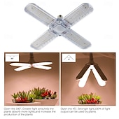 economico Lampade per coltivazione indoor-1 pz pieghevole spettro completo luce solare crescere e27 tenda serra idroponica sistema di coltivazione fitolampada per piante verdura fiore 85-265v