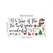 levne Samolepky na zeď-Vánoční samolepka na zeď, zimní vánoční stromeček, jedle a dárkový design, odnímatelná samolepka na zeď, slavnostní prázdninové pozadí, dekorace do obývacího pokoje, ložnice, kanceláře, párty, bytové