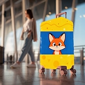cheap Home Wear &amp; Home Slippers-Fox Animal Print Luggage Cover Stretch Suitcase Protector Elastic Travel Baggage Cover