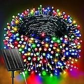 cheap LED String Lights-Christmas Solar / USB Powered Remote Controlled Tree Light 100m1000LEDs 8 Modes Lighting Outdoor Waterproof Garden Fairy String Lights for New Year&#039;s Wedding Patio Garden Camping Holiday Party Decor