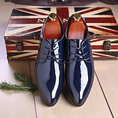 levne Oxford boty-Pánské společenské boty - elegantní sváteční styl s ozdobnými detaily, ideální pro vánoční večírky a formální oslavy