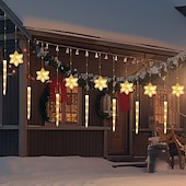 cônes de glace de Noël, flocons de neige, rideaux en fil de cuir, guirlande lumineuse, balcon du salon, porche, lumières de décoration d'ambiance de fête, télécommande 8 fonctions, alimentation USB abordables Lumières de cordes de vacances-cônes de glace de Noël, flocons de neige, rideaux en fil de cuir, guirlande lumineuse, balcon du salon, porche, lumières de décoration d'ambiance de fête, télécommande 8 fonctions, alimentation USB
