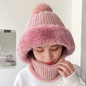 levne Klobouky-Dámské Čepice Zimní čepice Větruvzdorné Teplý ulice Denní Víkend Úplet Čistá barva