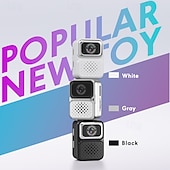 abordables Cámaras deportivas-Mini cámara de llavero HD con capacidad para grabar fotos y videos, cámara digital para estudiantes del tamaño de un pulgar con pantalla IPS de 0,96 pulgadas.