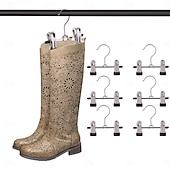 levne Úložiště a organizování-6 ks nastavitelný nerezový botník/složka na kalhoty/multifunkční přenosný cestovní prádelní stojan/pračka/háčky/sponky/ponožky/boty/sada 6 kusů (6)