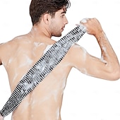 رخيصةأون أدوات الحمام-منشفة تقشير للجسم - إسفنجة تقشير للجسم - كورية &amp;اليابانية &amp;قطعة قماش إسفنجية شبكية أفريقية - غسالة غسيل طويلة الظهر للاستخدام في حوض الاستحمام