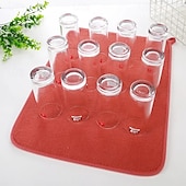 Χαμηλού Κόστους Σκεύη &amp; Γκάτζετ Κουζίνας-Πολυλειτουργικό υφασμάτινο χαλάκι – υπεραπορροφητικό σουβέρ μικροϊνών, γρήγορο στέγνωμα, αντιολισθητικό, ιδανικό για την προστασία πάγκων κουζίνας, τραπεζιών και πιατικών, αξεσουάρ σετ τσαγιού και