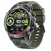 رخيصةأون ساعات ذكية-ساعة ذكية 2025 بنظام تحديد المواقع العالمي (GPS) بشاشة 1.46 بوصة مزودة ببوصلة ومصباح يدوي وبلوتوث ومكالمات وبطارية 580 مللي أمبير في الساعة ومقاومة للماء وتتبع اللياقة البدنية وساعة رياضية ذكية