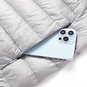 abordables Manteaux &amp; vestes-Homme Manteau d'Hiver Doudoune Veste Matelassée Avec Poches 50% duvet de canard blanc Vacances Tenue quotidienne Date Régulier Mode Occasionnel Confortable Chaleur Thermique Automne Hiver Couleur
