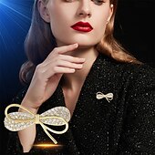 お買い得  ピン＆ブローチ-ブローチ バタフライ ファッション オリジナル シンプル ブローチ ジュエリー ゴールド 用途 結婚式 パーティー 贈り物 婚約 プロムドレス 祭り