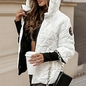 Damskie Dół kurtka puchowa Pikowana kurtka Zatrzymujący ciepło Wygodny Zamek Kieszeń Moda Codzienny Równina Ulica Dzienne zużycie Wyjściowe Zamek błyskawiczny Regularny Kaptur Regularny Długi rękaw tanie Puchowe kurtki pikowane-Damskie Dół kurtka puchowa Pikowana kurtka Zatrzymujący ciepło Wygodny Zamek Kieszeń Moda Codzienny Równina Ulica Dzienne zużycie Wyjściowe Zamek błyskawiczny Regularny Kaptur Regularny Długi rękaw