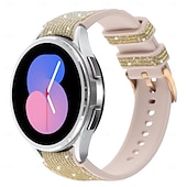 abordables Bracelets de montre Samsung-Bracelet de Montre  pour Samsung Galaxy Montre 7/6/5/4 40/44mm, Montre 5 Pro 45mm, Montre 6 Classique 43/47mm, Montre 4 Classique 42/46mm Silicone Remplacement Sangle Paillettes Mignon Réglable