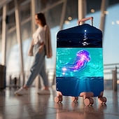 baratos Desgaste em casa e chinelos em casa-Capa protetora elástica para mala de viagem com estampa inspirada no oceano.