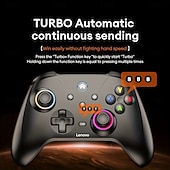 זול בקרי משחק-בקר המשחק האלחוטי של lenovo s02 מגניב, תואם לפלטפורמות מרובות, שליטה מדויקת במיוחד, נייד, אחיזה נוחה, עיצוב, מראה אופנתי, מתאים למשחקי מחשב, מתאים למכשירים ניידים