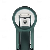 お買い得  パーソナルケアと健康-拡大鏡付き爪切り - 2.5倍の拡大鏡で正確かつ安全にトリミングできます。硬い爪にも使えるステンレス製の鋭い刃。切り取った爪を収納できるケース付き。両親や祖父母へのクリスマスプレゼント。