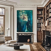 levne Motivy postav-velká abstraktní malba dámy, ženský obličej, originální nástěnné umění, beztvářný portrét, figurativní malba na plátně, zarámovaná nástěnná dekorace ženy