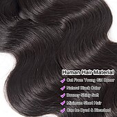 baratos 3 conjuntos de extensões de cabelo natural-12a pacotes de cabelo humano 8-28 polegadas onda corporal 100% cabelo virgem brasileiro não processado 4 pacotes extensões de cabelo humano trama rápida preto natural