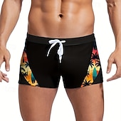 abordables Bañadores &amp; Pantalones de surf-Hombre Bañador Natación Corto Bañadores Pantalones Bañadores de traje de baño Retazos Correa Eslático Transpirable Prendas de abajo Surf Bikini Buceo Verano