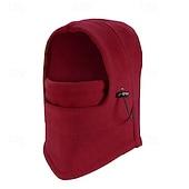 abordables Sombreros de hombre-Hombre Unisexo Esquí de balaclava Gorro pasamontañas Pasamontañas de forro polar Sombrero protector Sombreros de invierno Negro Rosa Fibra de acrílico Vellón Acogedor Ropa Cotidiana Noche Color