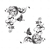 Недорогие Стикеры на стену-Наклейка на стену в виде бабочки и лозы, магнит на холодильник, дизайн лозы и бабочки, съемная наклейка на стену для спальни, гостиной, кабинета, домашнего декора, креативный фон, искусство,